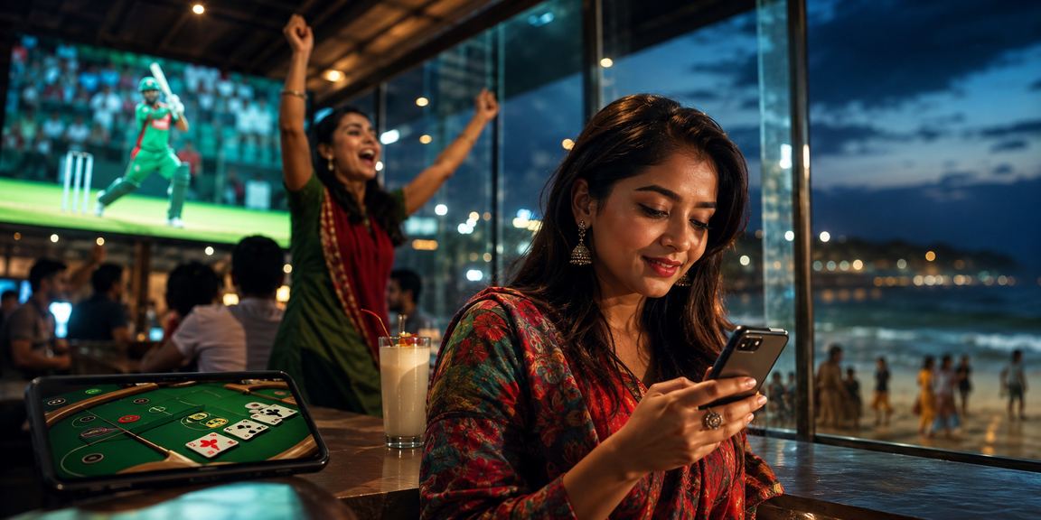 কক্সবাজার সমুদ্র সৈকতে ক্রিকেট বেটিং অডস দেখছেন একজন ব্যবহারকারী